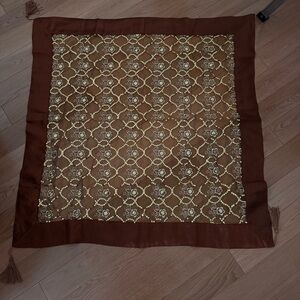 Brown and Gold Decorative table runner/ table cloth